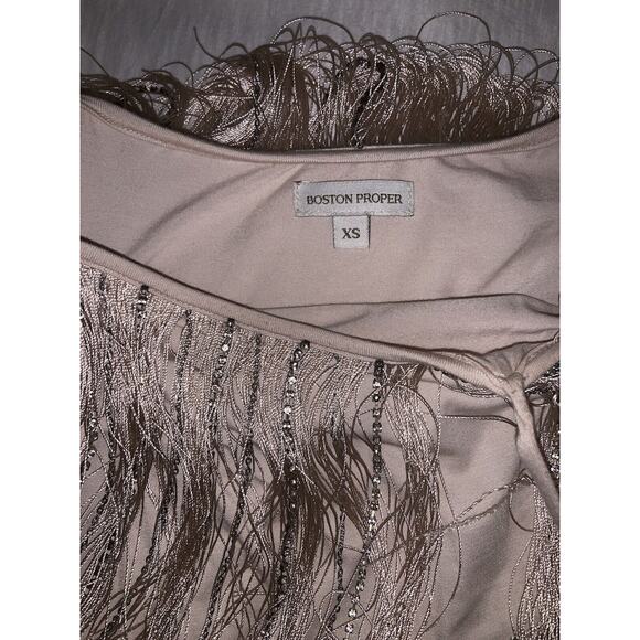 Boston Proper Women’s Fringe Tank Top Size Extra Small - Picture 6 of 8